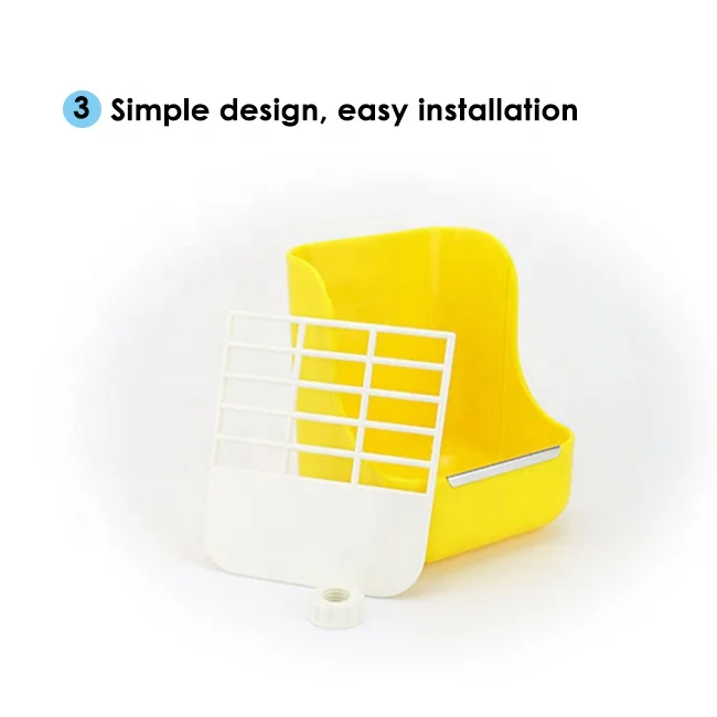 Hamster Totoro Rabbit Grass Frame Hanging Feeder Food 2 In 1 Plastic Guinea Pig Hay Rack Hamster Food Bowl For Rabbit