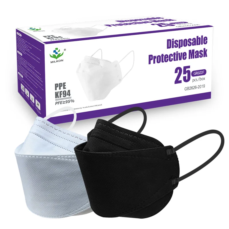 high quality adult and kids kf94 4ply mask colored fish type masks 4d disposable korea kf94 face mask manufacturers