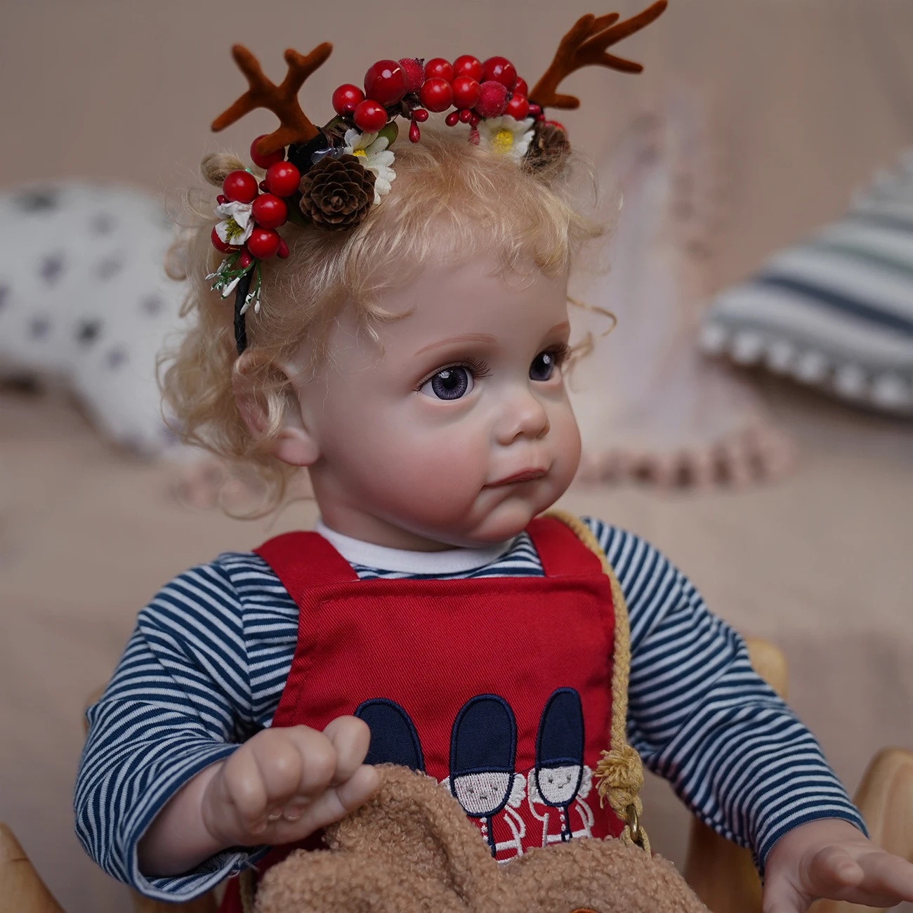 22 Inches 56cm Realistic Newborn Baby Doll  Bebe Reborn Dolls Soft Cloth Silicone Body Chreal life baby doll sale for kids