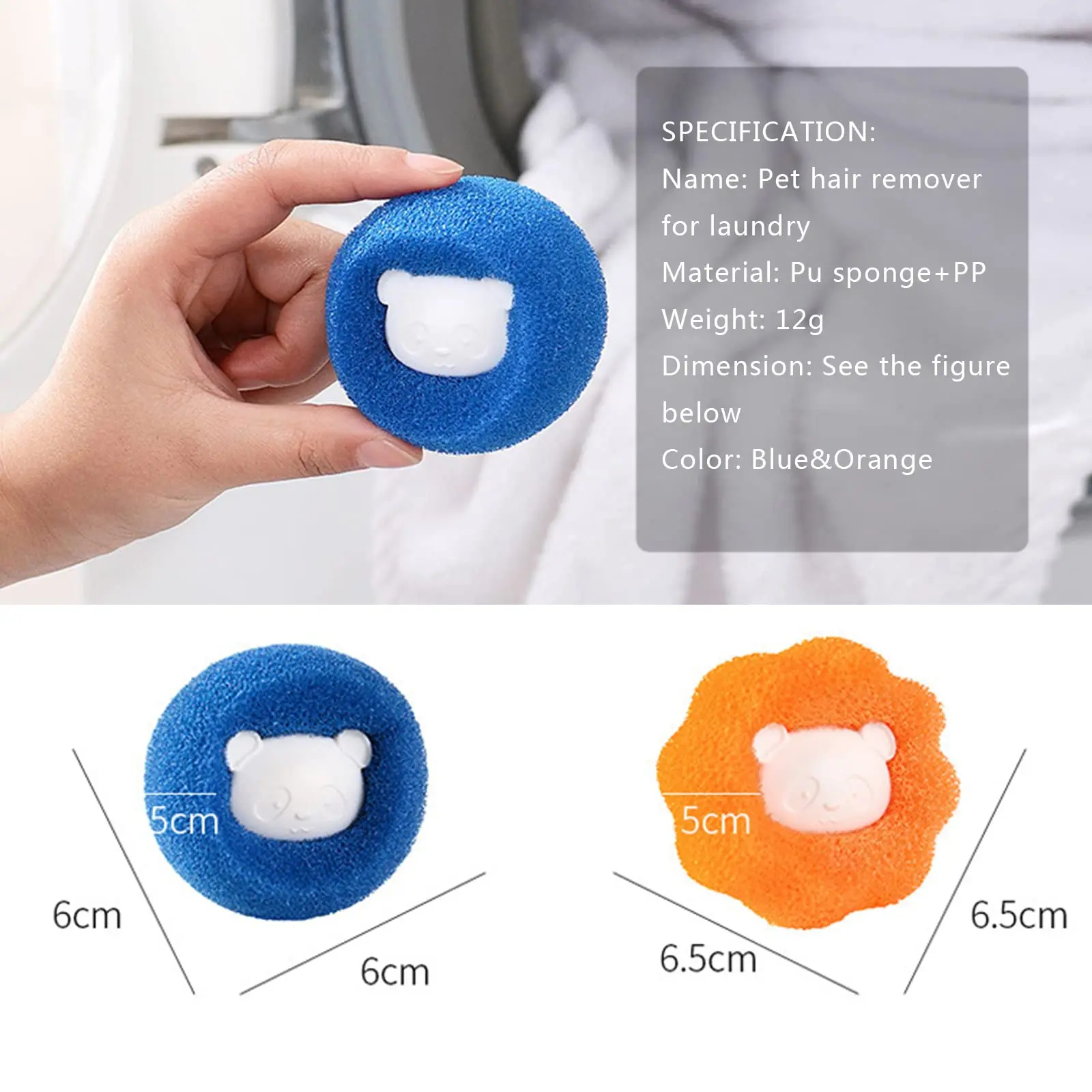 Hair Ball Washing Machine Cleaning Ball Laundry Sponge Sticky Washing Hair Removal Ball for Home Clothes Quilt Cleaning