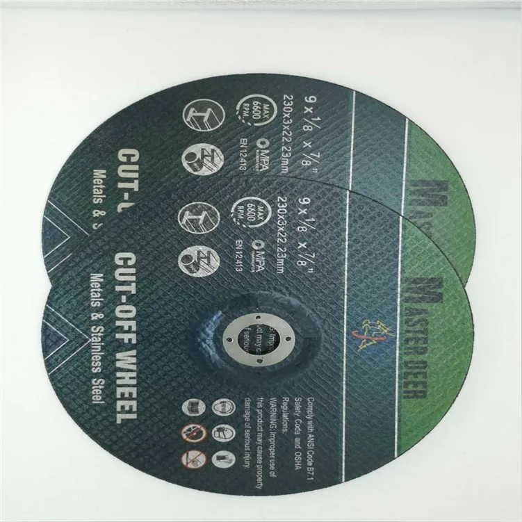 China Double Net Metal Abrasive Cutting Disc Stainless Steel Cutting Wheel