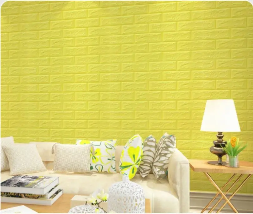 Factory wholesale 3D brick design self-adhesive wallpaper PVC wallpaper home decoration wallpaper