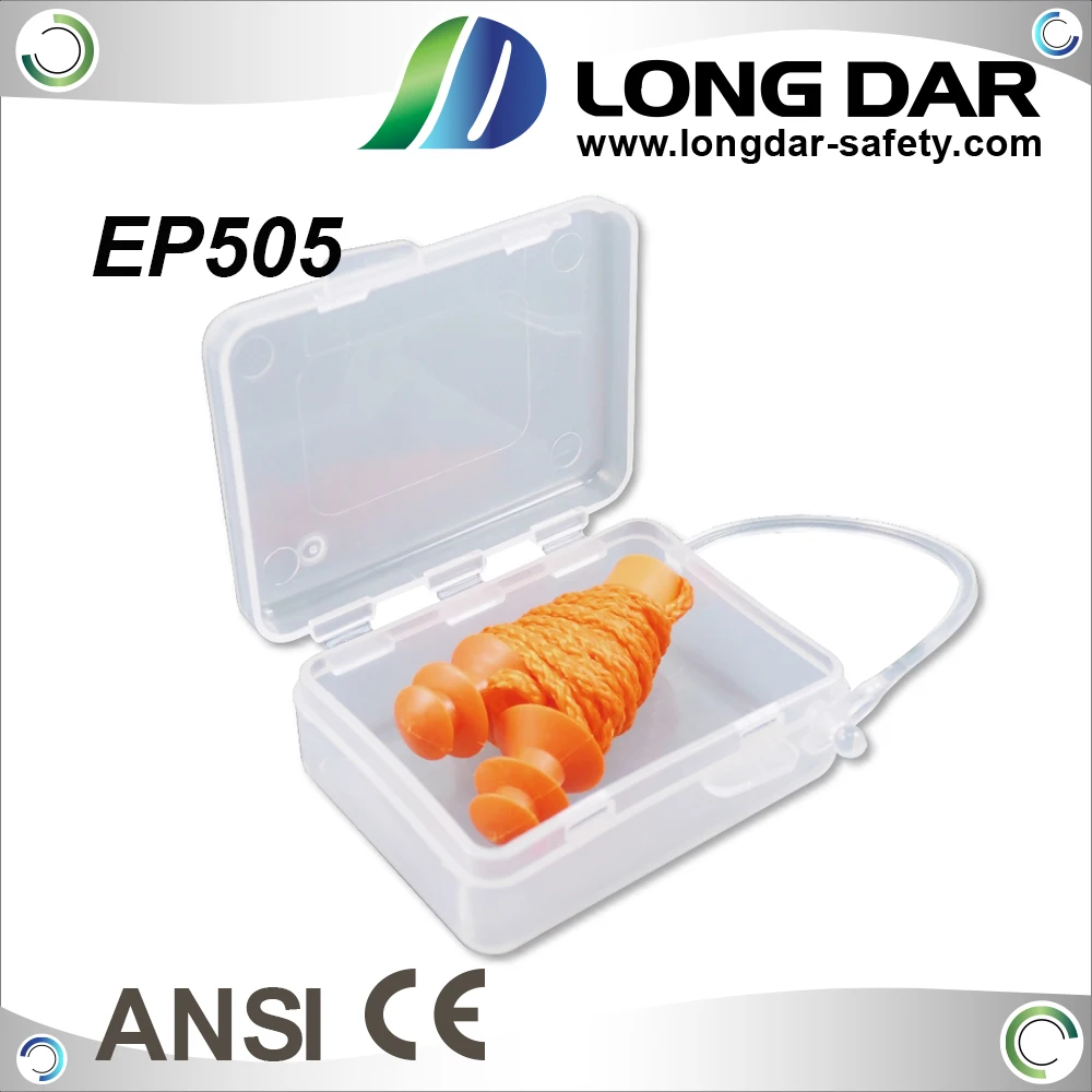 Taiwan Made SNR 24.5dB Simple PP neck string ear plug