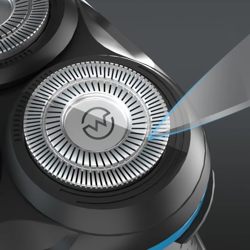 MRY Intelligent Men Shaver Rechargeable Floating Three-head Electric Razor Whole Body Washable Hair shaver