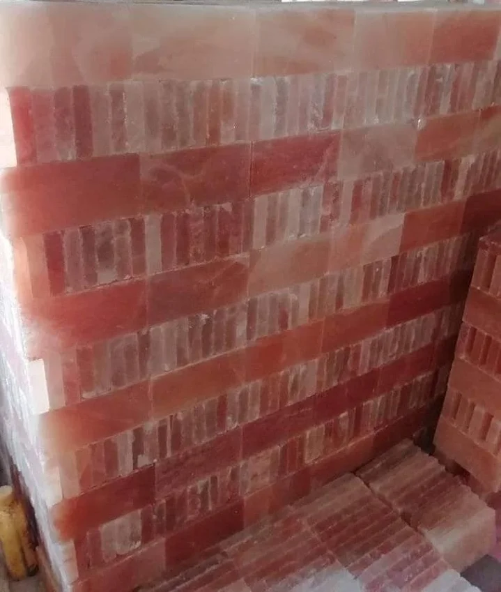 Premium Quality Cheap Price Natural Himalayan Pink Salt Bricks And Tiles For Spa And Salt Walls