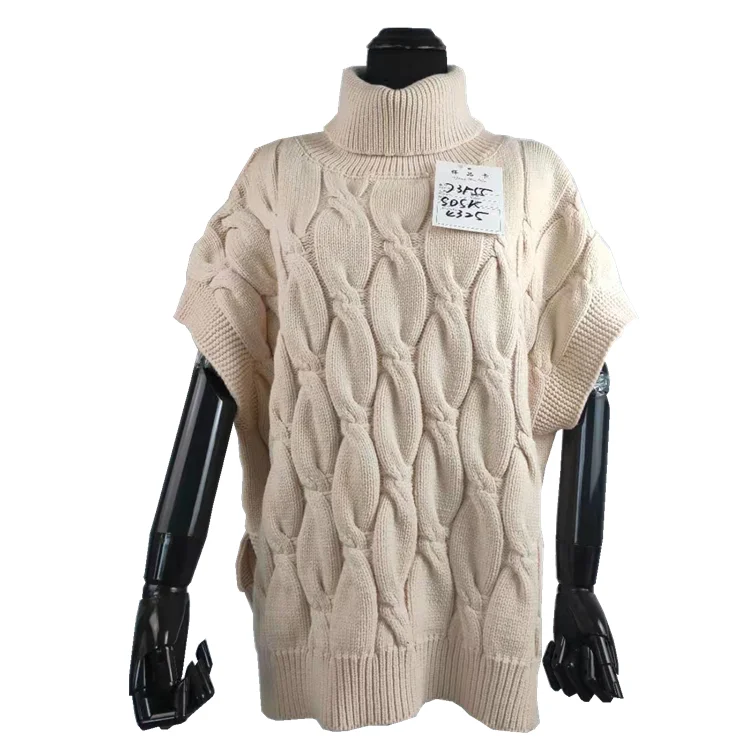 Spring Design Sweater Vintage Twist braid Female Waistcoat Chic Tops Women 2021 Fashion turtleneck Knitted Vest