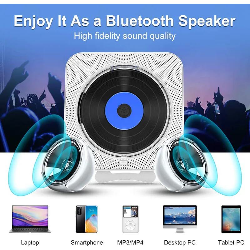 Черный mp3 cd кассетный плеер