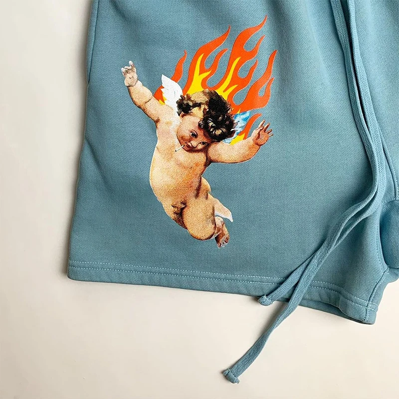 OEM Custom Logo Men Double Layer Gym Mesh Graphic Sweat Gym Mesh Fashion Sublimation Powerlifting Shorts