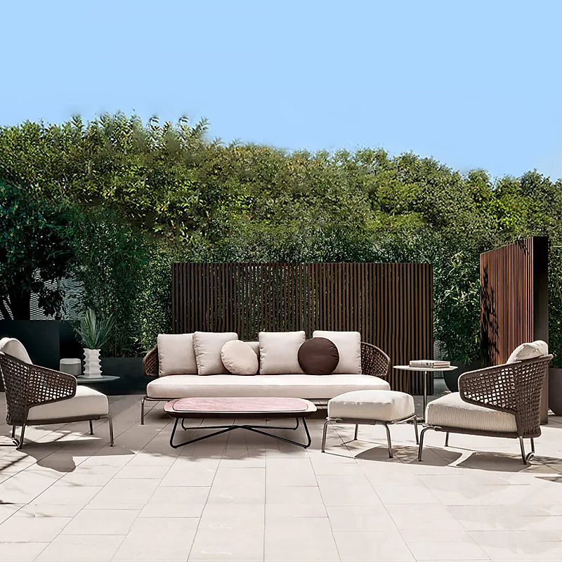 wholesale Resort garden outdoor furniture patio wicker set outdoor rattan furniture