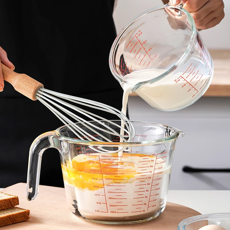 500 мл термостойкая стеклянная мерная чашка молочные весы микроволновые мерные кувшины оптовая продажа