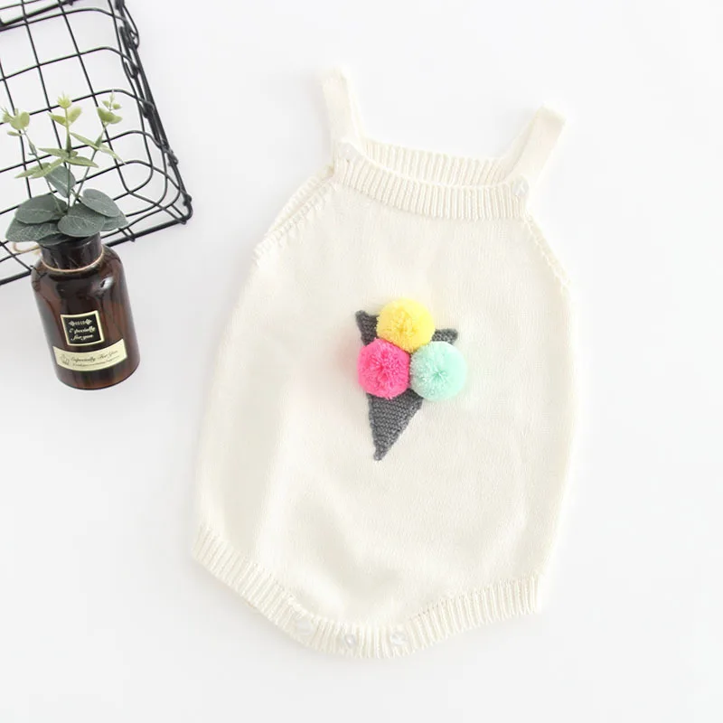 
Wholesale Cute Knit Latest Fashion Infant Baby Girls 3D Rompers For New Born 