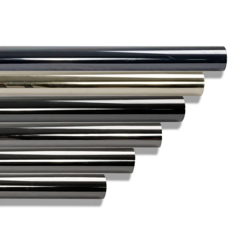 Reflective Window Tinting Film 3M Black Chrome Automotive Window Films Solar Control Sputter Titanium Glass Window Tint 1 Roll
