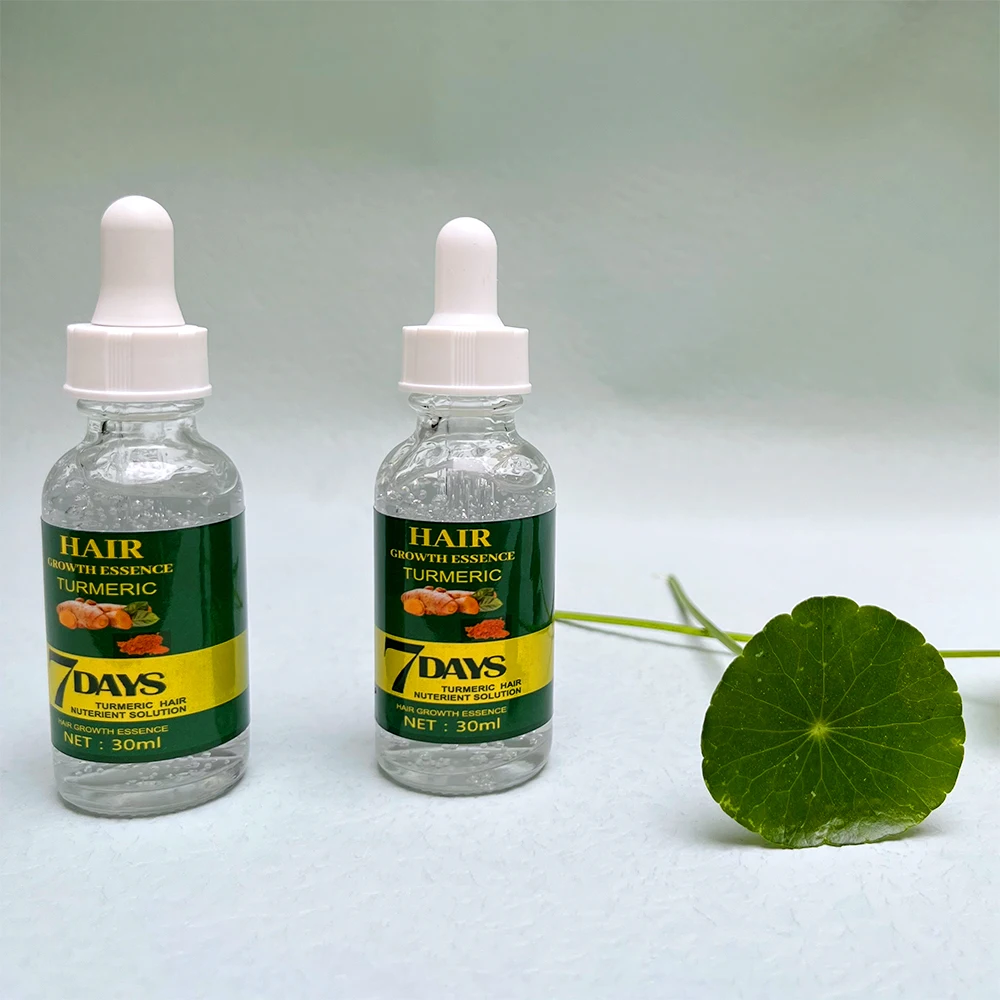 OEM/ODM 7 Days Turmeric Hair Oil Fast Hair Growth Treatment Hair Growth Oil Serum