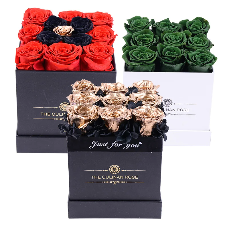 Culinan Wholesale Elegant immortal Flower Infinity Eternal Forever Stabilized Preserved Roses in luxury Gift Box
