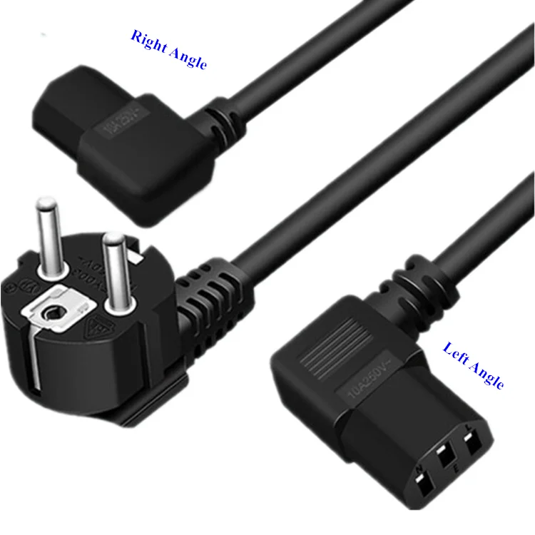 Schuko plug 3 prong ac power cord cable Schuko plug europe schuko power cable
