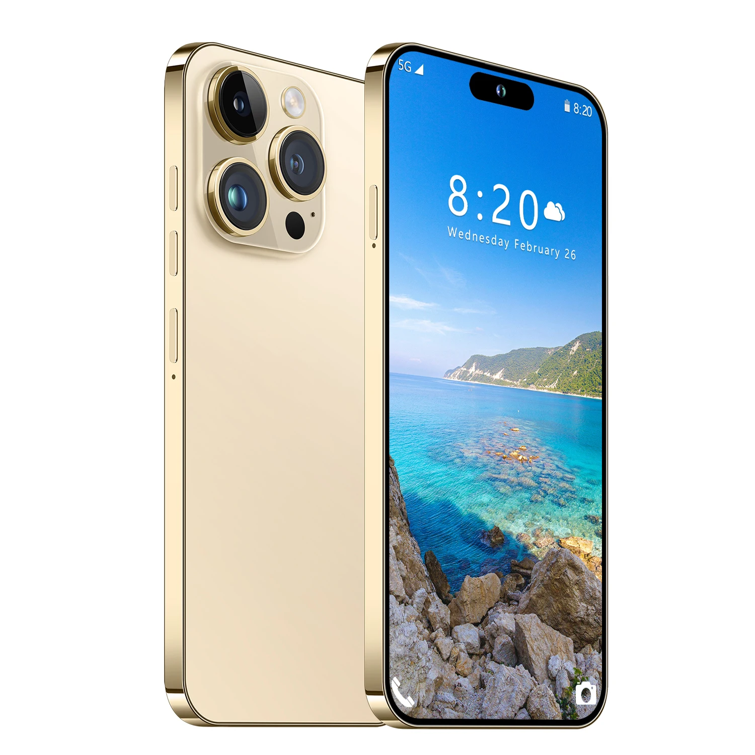 15 Pro Max 6.7inch Android 16gb+1TB Deca Core CPU Unlocked Smartphone 108MP Rear Camera Spanish German Mobile Cell Phone I15