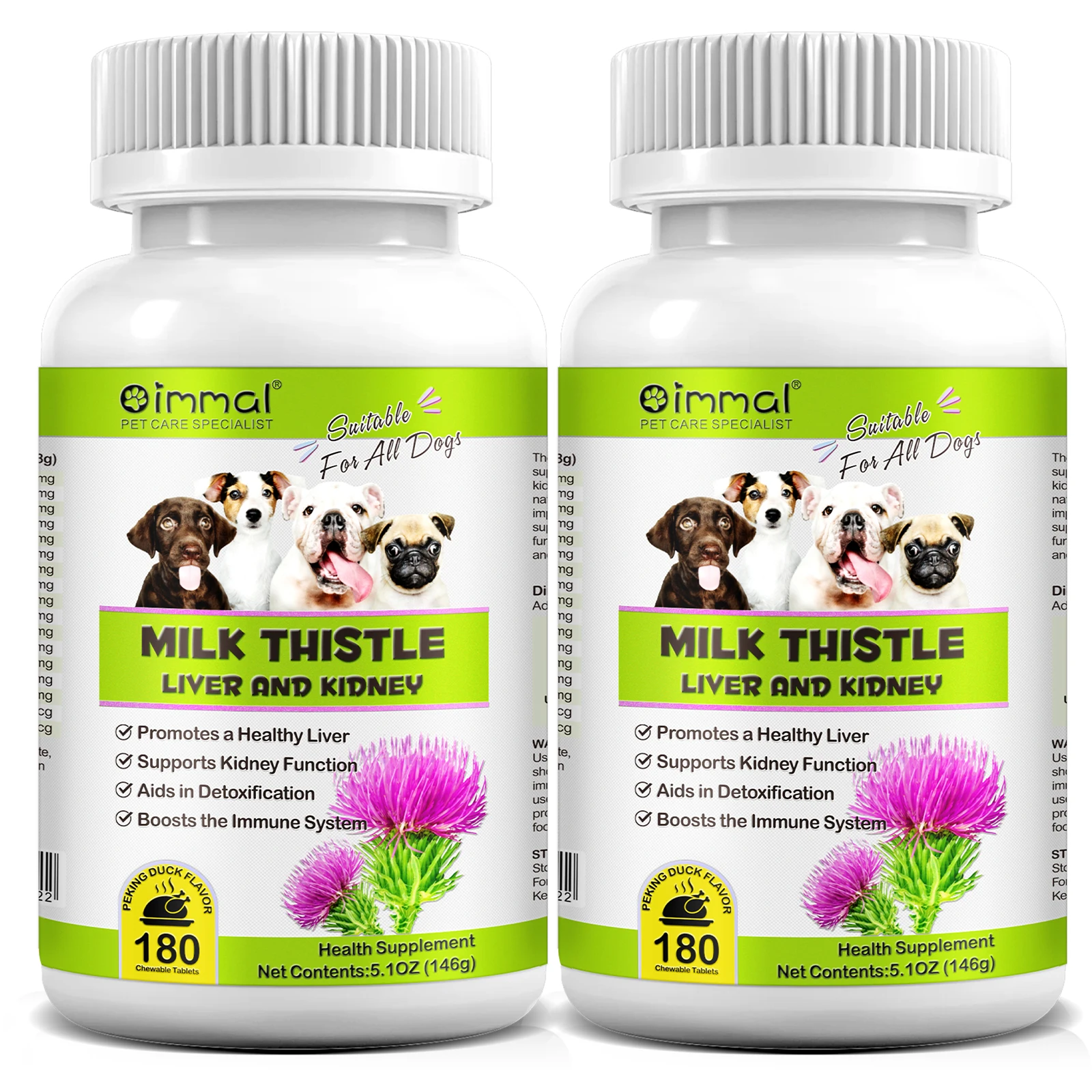 OIMMAI dog chewable tablet kidney health pet liver health food supplements milk thistle extract supplement milk thistle tablet