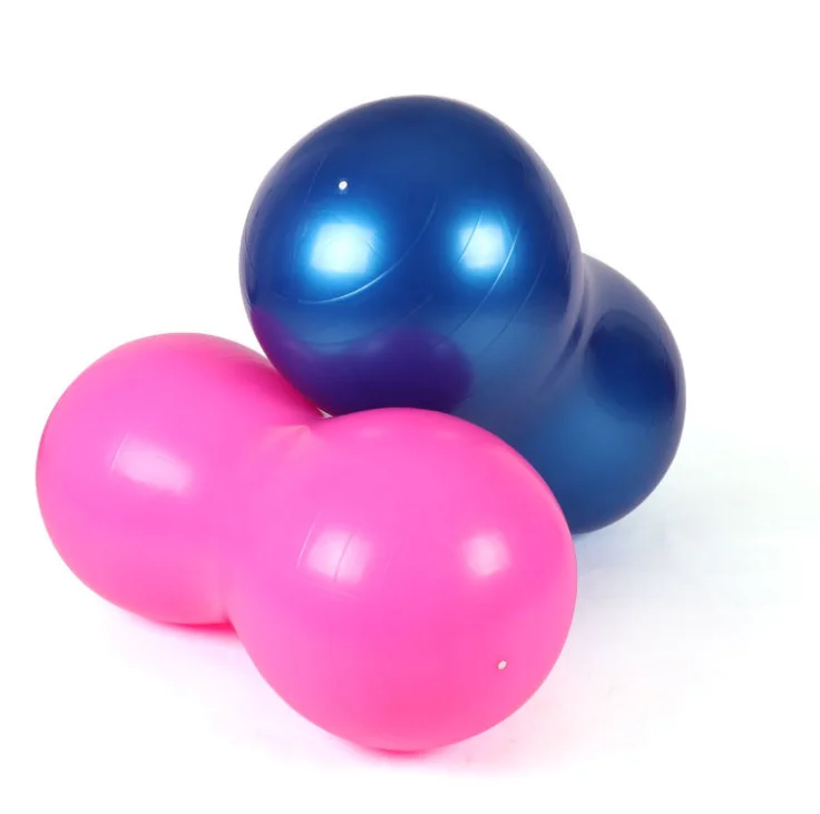 Wholesale custom yoga ball white peanut massage ball inflatable pvc peanut yoga ball 75cm 65cm