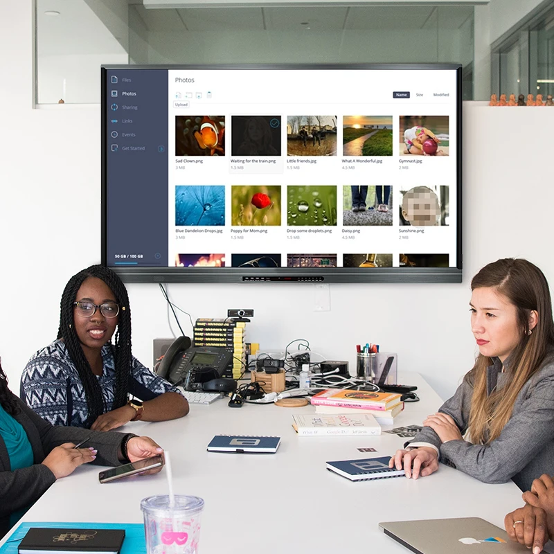 65 дюймов ЖК-в-одном: высокотехнологичная Интерактивная сенсорный экран мультимедийное образование белая доска для классных комнат