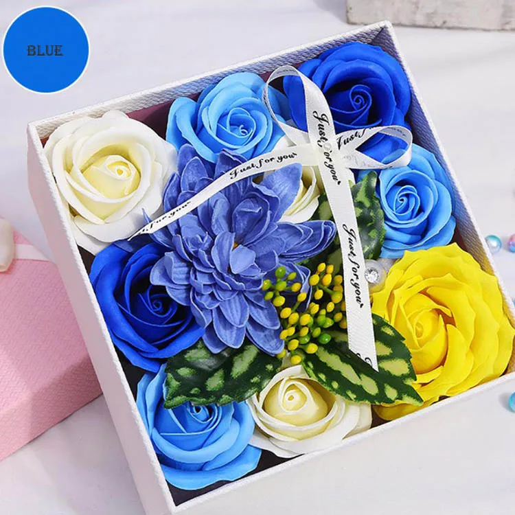 Valentines day artificial flower DIY wedding centerpieces bridal shower modern novel design rose flower box gift