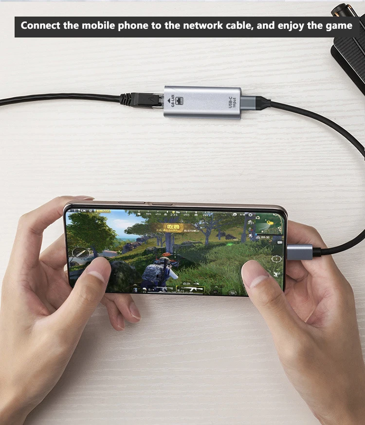 Адаптер USB type-c «Мама»-«Lan»