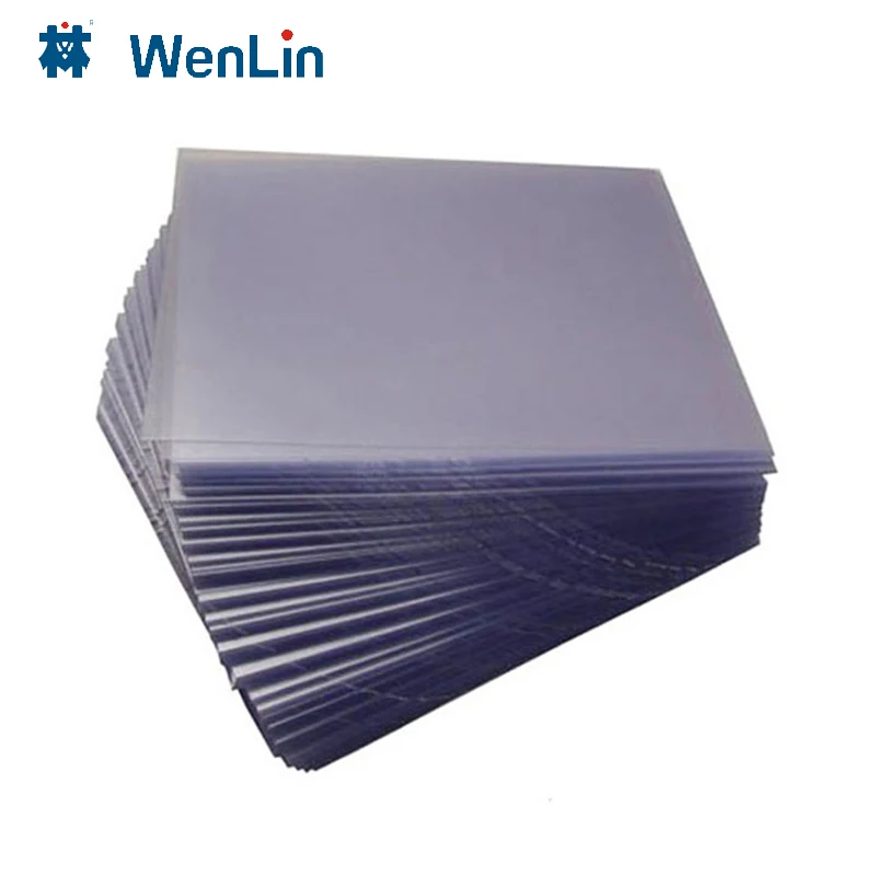 Customized PVC Card Film Polycarbonate PC Coated Overlay Film for Lamination Cards