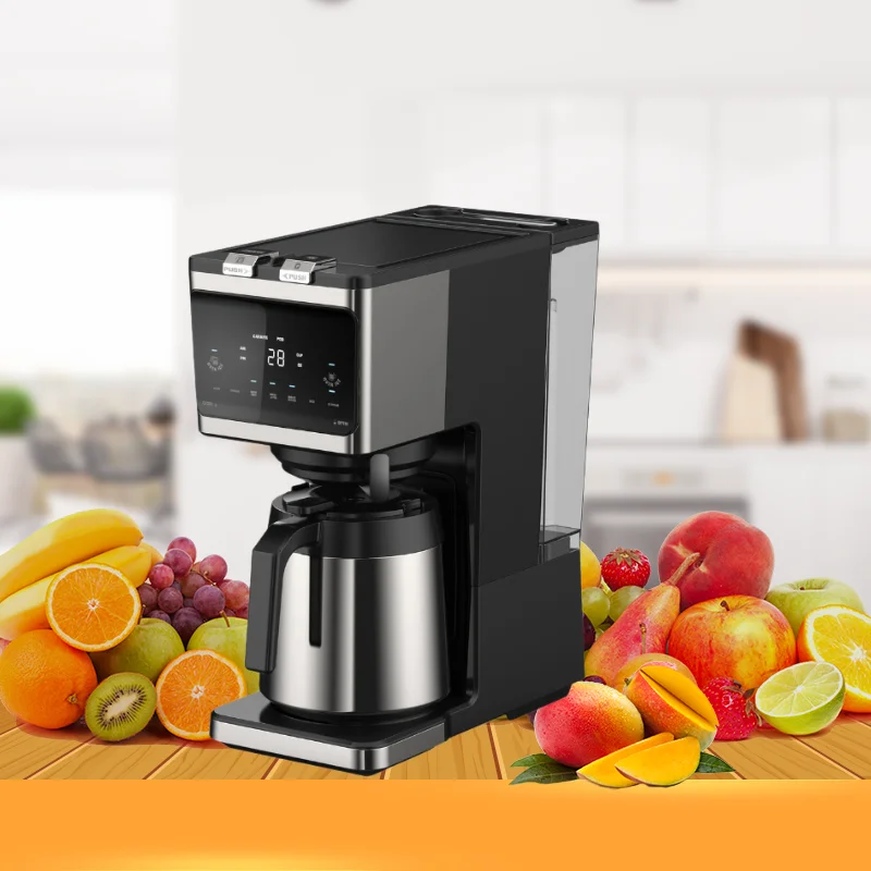 2 in 1 Programmable Stainless Steel Drip Coffee Machine with Timer Brew Strength Control K CUP and Drip Coffee Maker