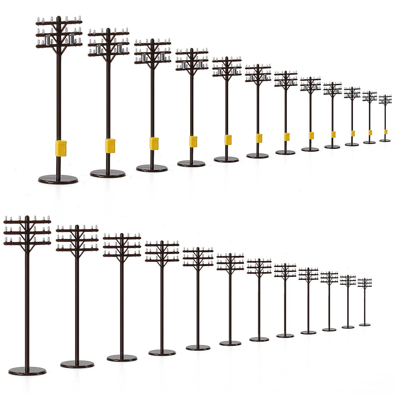 
GY18150 Model Train Railway 1:150 N Scale 5.8cm Telegraph Pole Power Pole Tel Pole 
