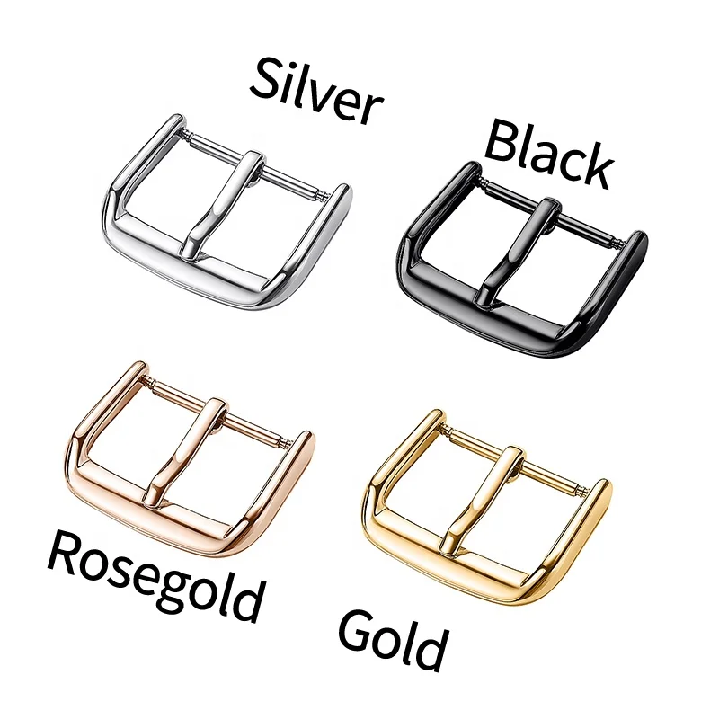 High Quality Stainless Steel Pin Buckle Leather Strap Buckle for  Watch band Buckle Accessories Clasp watch parts