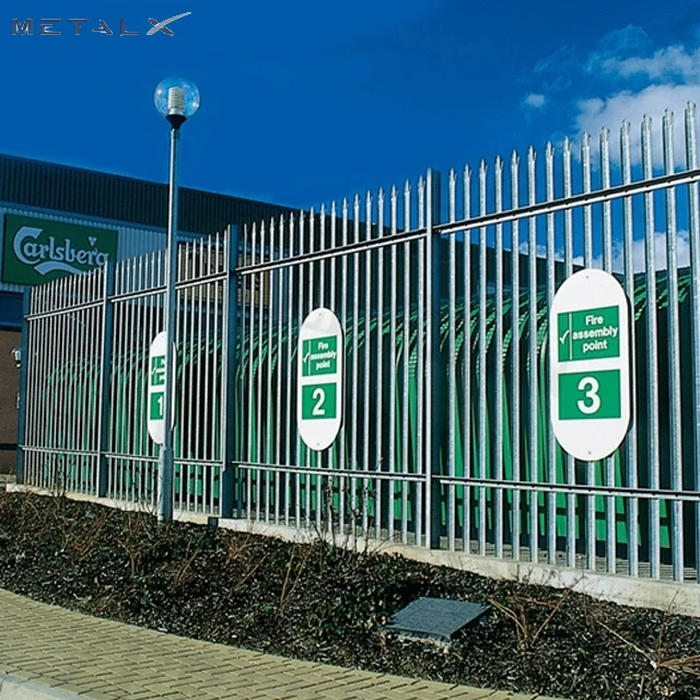 Wholesale Easily Assembled Anti Corrosion Garden Euro High Security Fence Steel Palisade Fence Panels