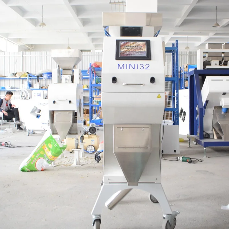 32 Chutes Mini roast coffee bean CCD Colour Sorter machine Rice Grain Seeds Sesame pepper Nuts Soya beans peanut color sorter