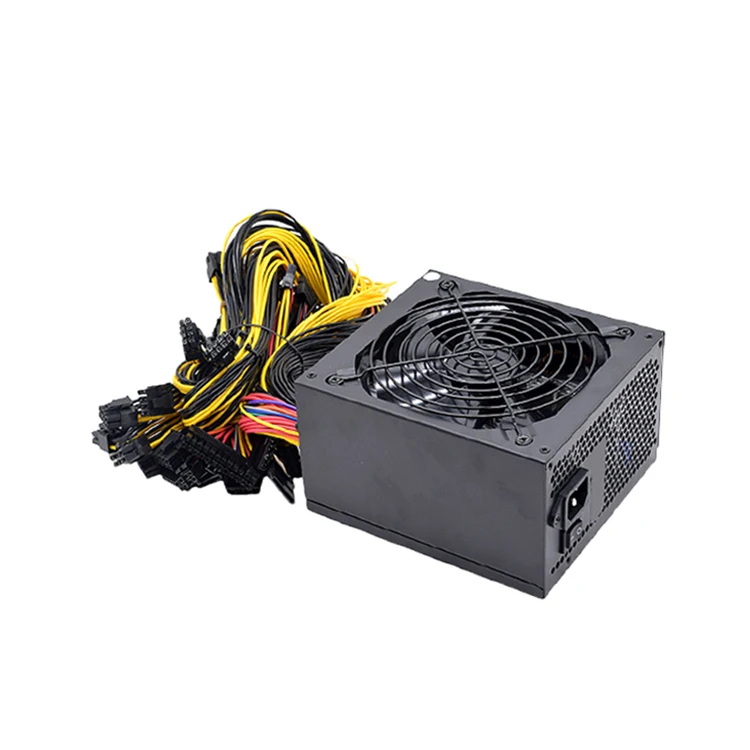 Блок питания для добычи золота, 2800 Вт, 110-270 в, для ETH, ETC, Zcash, Ethereum Mining, 12 процессоров RX570, 580, 380, 380x, GTX 1070ti