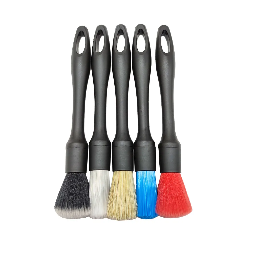 CTCC053 Factory Price Simple Replaceable Brush Head 5 Pack Auto Car Detailing Brush Set