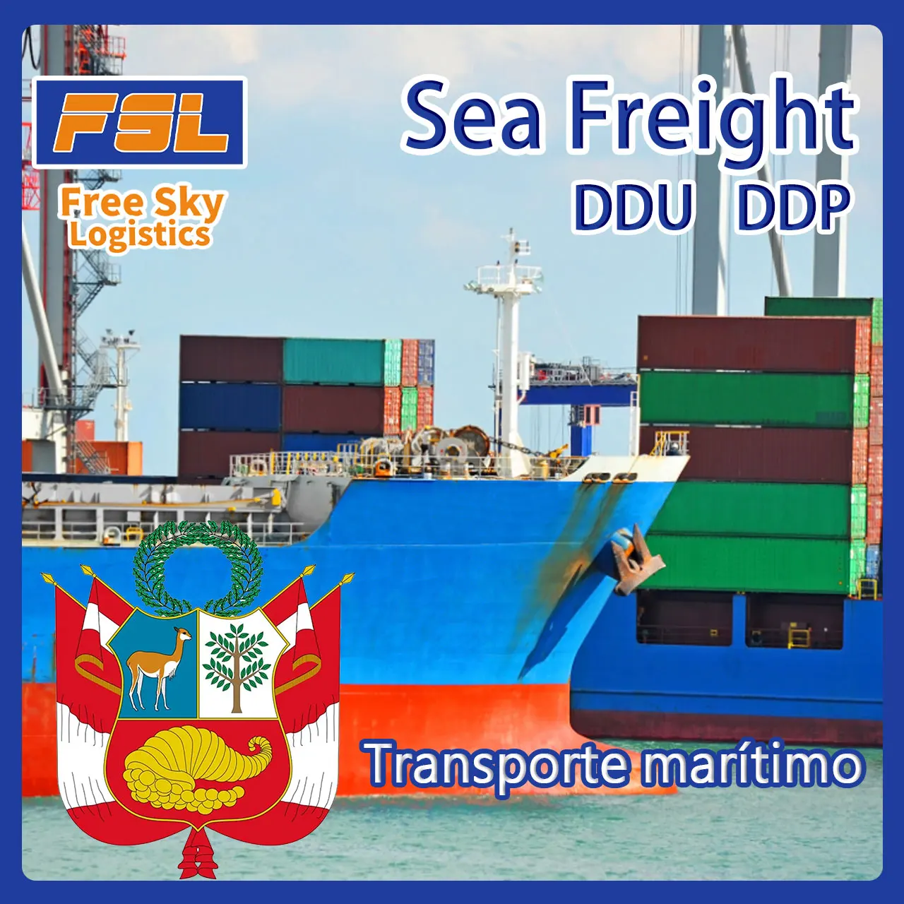 TOP 10 International Express from China to Peru Shipping DHL UPS EMS FedEx TNT Freight Forwarder