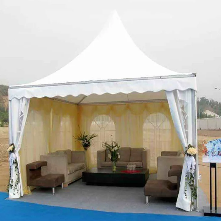Hot sale 4x4 high peak  3 X 3M Pagoda Tent Canopy Gazebo Aluminum Frame For Trade Show Beach Party Peak event tent