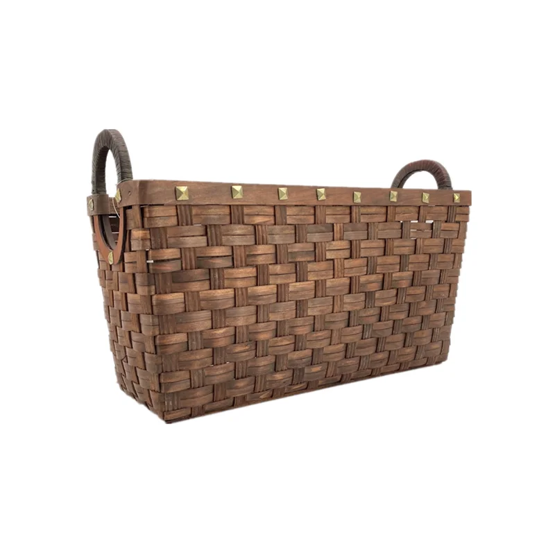 
100% Handmade Craft Decoration Gift Wicker Basket Natural Angel Custom Brown Antique Imitation Collectible Technology Art 