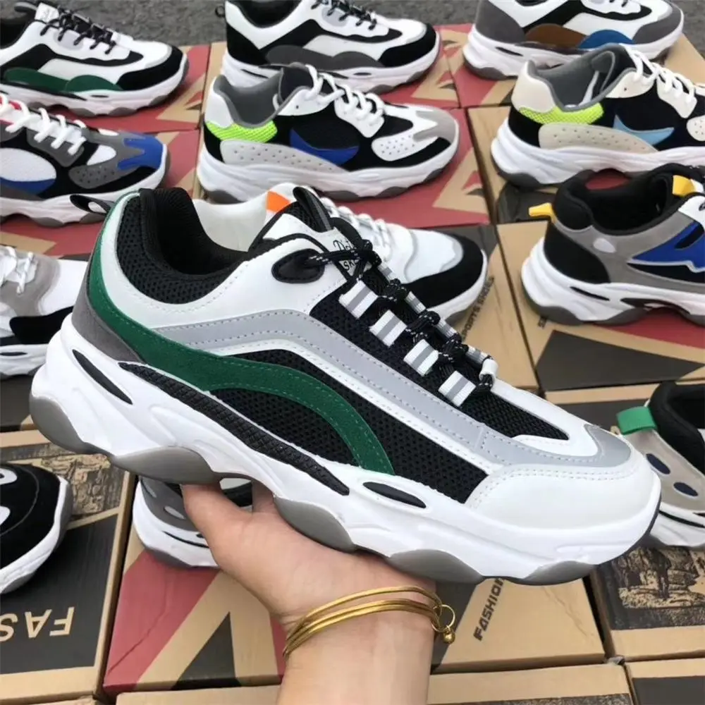 Hot Sales Bulk Wholesale Shoes Type Designs for Men Shoes Stock Mixed Sneakers Shoes PU Adult Cotton Fabric Canvas stock