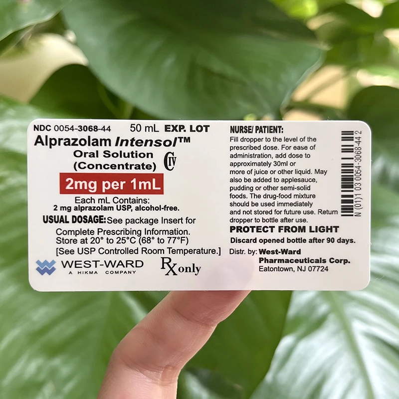 Customized Logo Printed Sticky Adhesive Medical Pill Bottles Label Vaccine Pharmaceuitical Label Sticker Roll