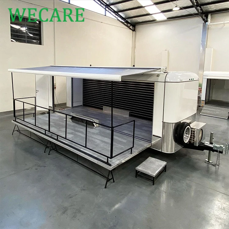 Wecare наружная крыша ферма мобильный прицеп для вечеринок выставочный трейлер реморк фургон еды с полностью оборудованной