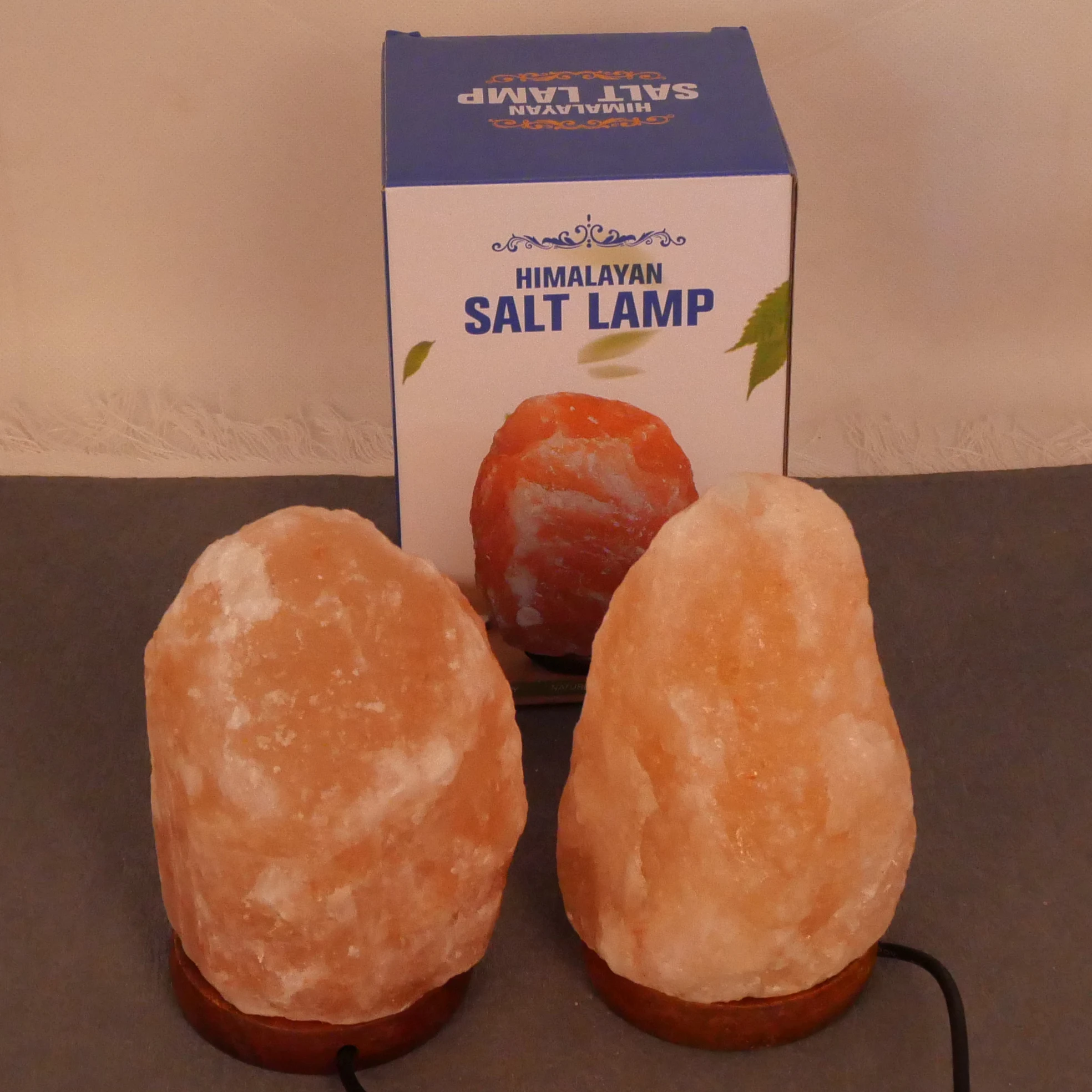 Kangshun USB Salt Lamp Natural Himalayan Salt Lamp Night Light for Office Home Deco Gift
