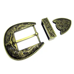 40 мм, 4,0 см, внутренний размер, пряжка в западном стиле, 3 шт., набор пряжек