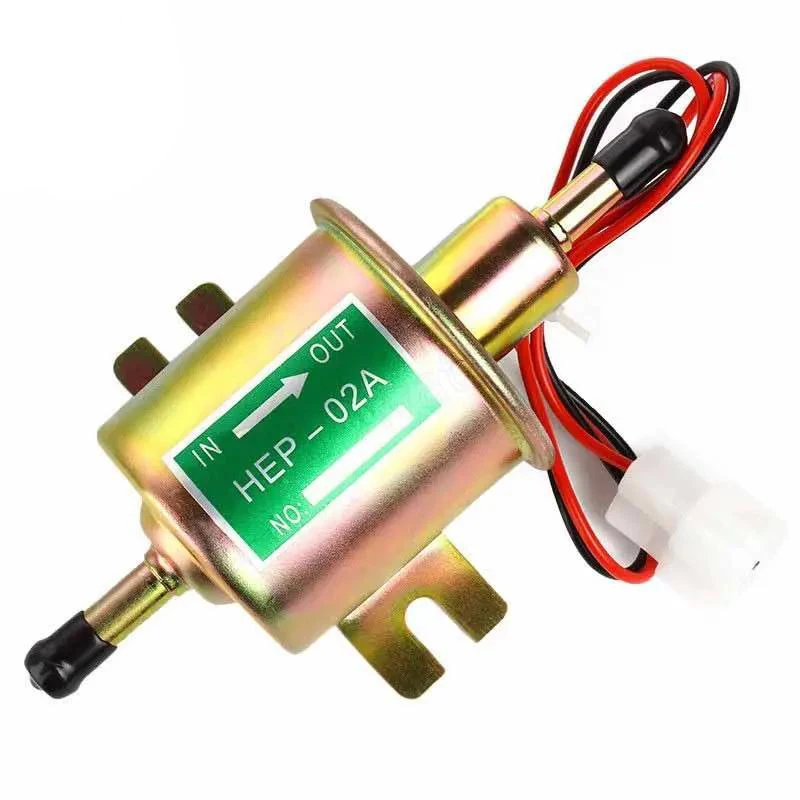 12V/24V Electric Fuel Pump Low Pressure Bolt Fixing Wire Petrol HEP-02A