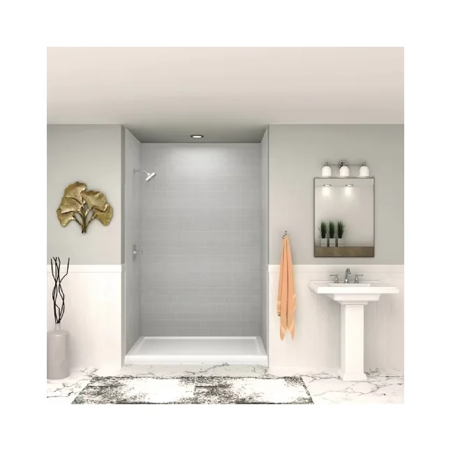 60 дюймов x 36 D 96 H Grey Beach 3 шт. набор для склеивания душевая панель ванны тип продукта