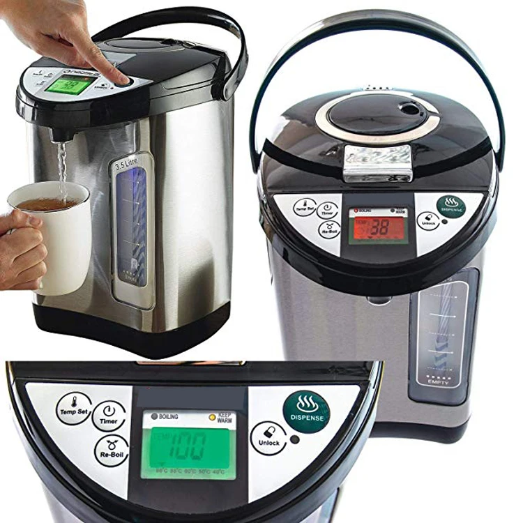 
Популярный в Великобритании ЖК-дисплей с 5 настройками температуры, Электрический Термопот для безопасности детей 