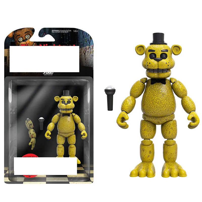 Hot Sale  Movable Joints Five Nights at Freddys Anime Action Figures Bonnie Foxy Freddy Nightmare Edition PVC figure Toy