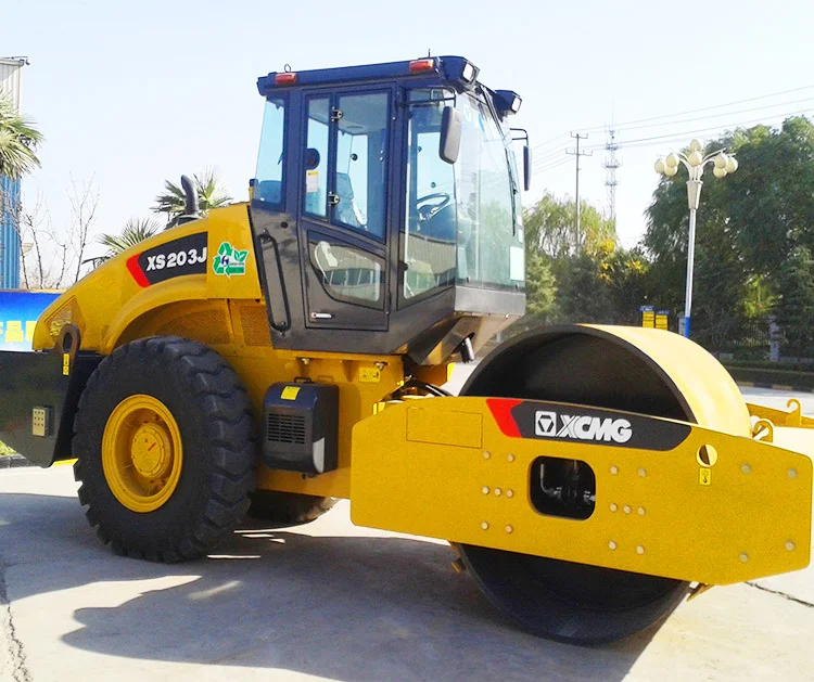XCMG Official XS203J Heavy Duty 20 Ton Used Vibratory Road Roller for Sale