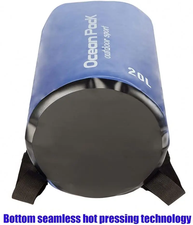 Outdoor Waterproof Dry And Wet Bag 500d Pvc Mesh Material Rafting Bag Swimming Beach Camping Hiking Waterproof Dry Bag