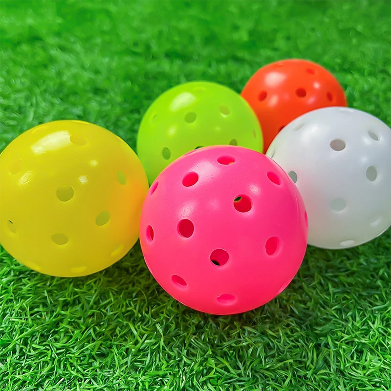 Pickleball Balls 40 Holes Rotation Molded ONE-Piece High Bounce Training Pickleball Accessories 74mm Standard Pickle Balls