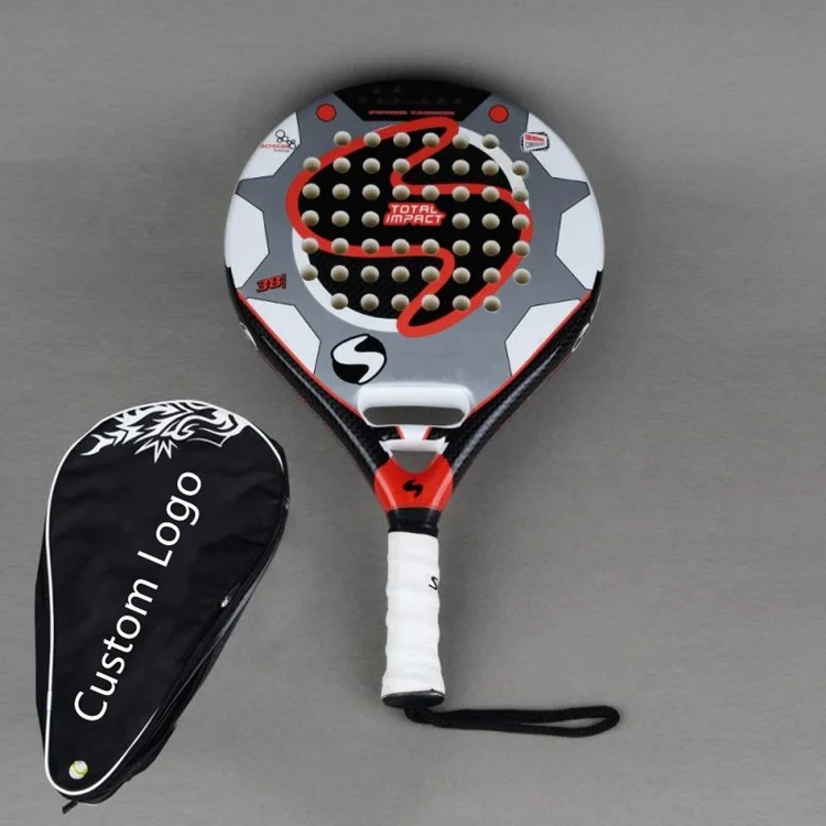 Profesional Customized Design Lightweight Carbon Fiber Beach Tennis Racket Tennis Padel Racket