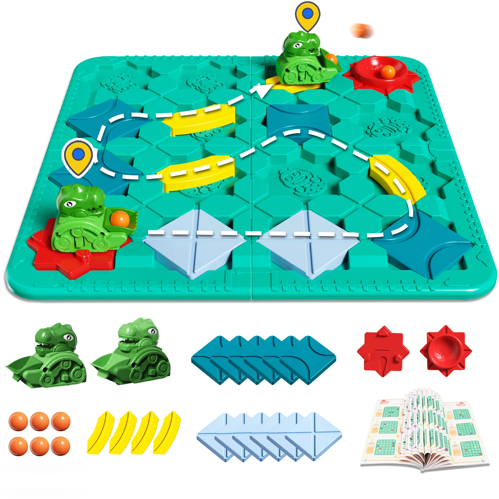 Kids Toys STEM Board Games - Logic Road Builder Brain Teasers Puzzles for 4 5 6 7 Year Old Boys Girls